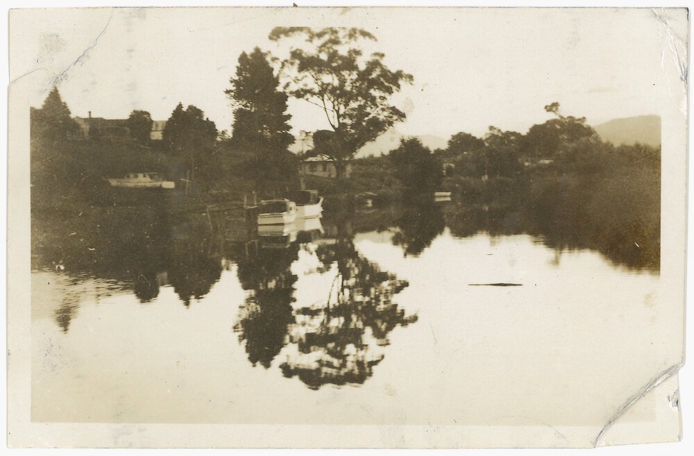 Don Cameron's boat "Sea Bird" on the Uretara River