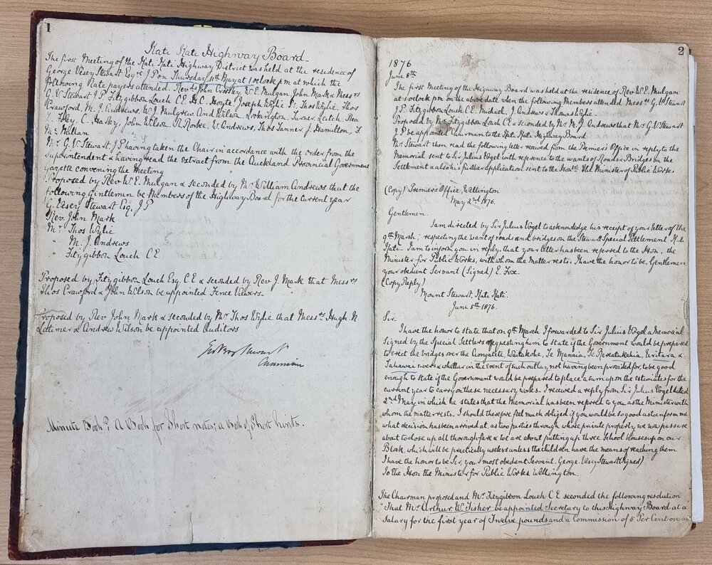 Katikati Road Board minute book 1876-1902
