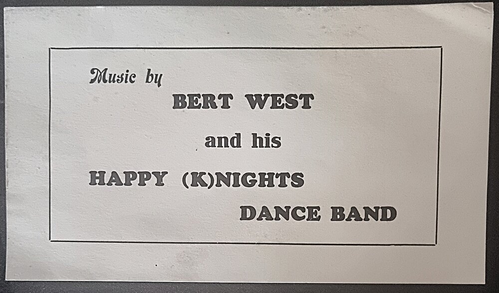 Flyer - Bert West and his Happy (K)Nights Dance Band