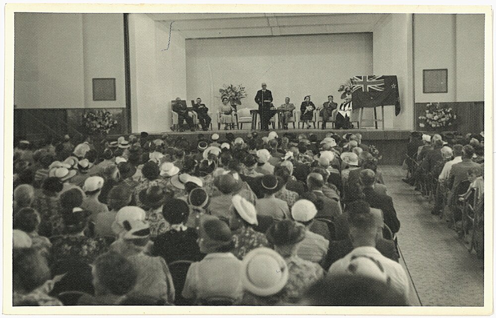 Te Puke War Memorial Hall opening day