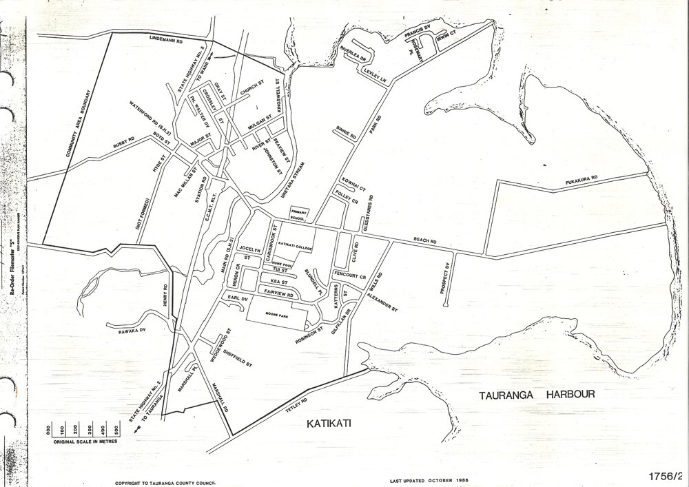 Street map of Katikati