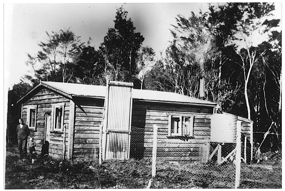 The Bradley house with James and Mickey