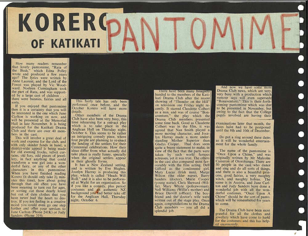 Pre-performance promotion in Korero of Katikati