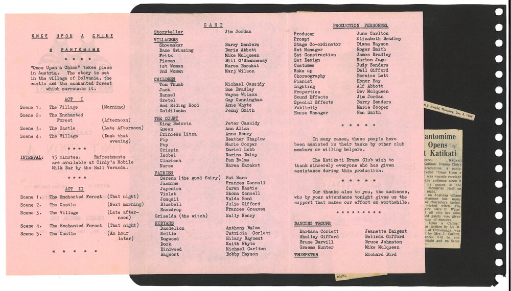 Once upon a Chime - play programme