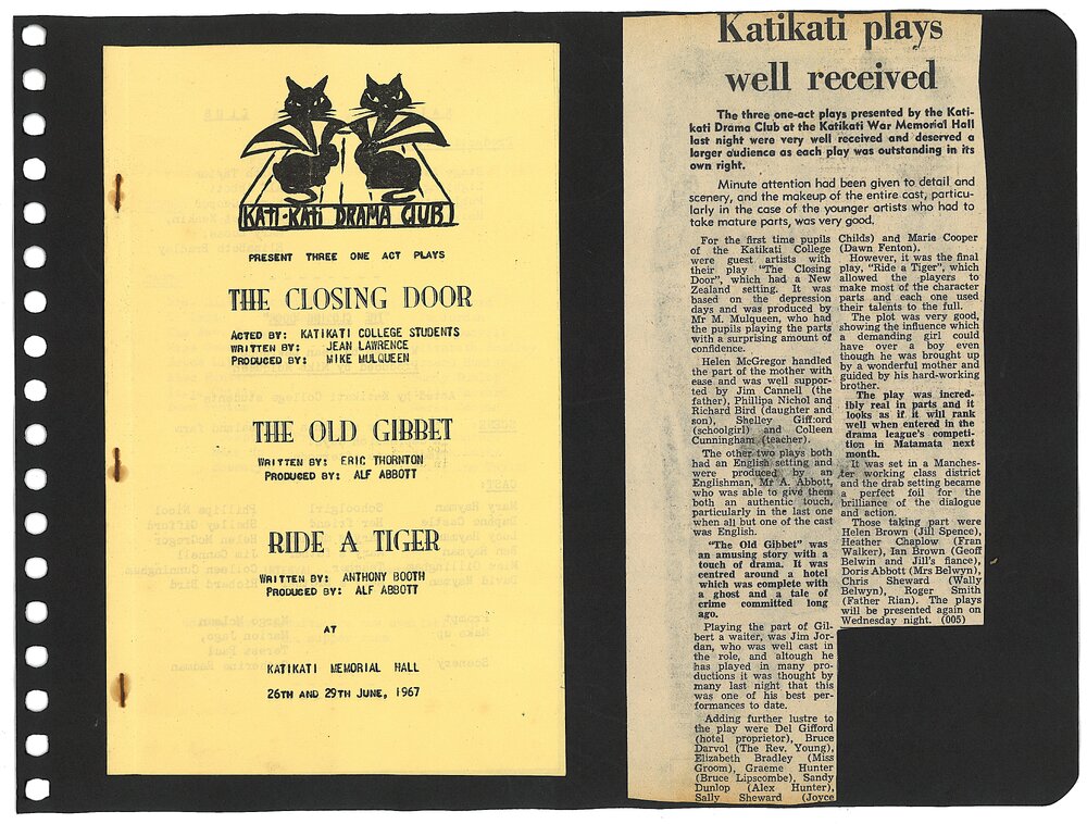 The Closing Door, The Old Gibbet and Ride a Tiger programme