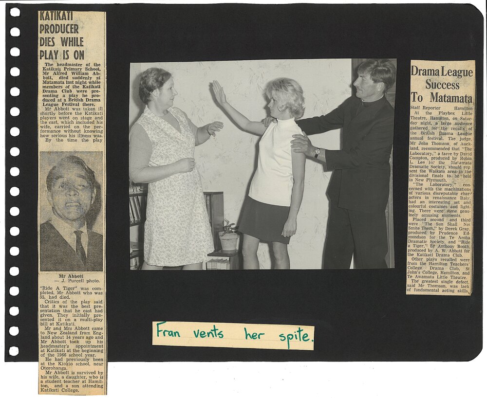 Ride a Tiger - and death of Alf Abbott, the play's producer.