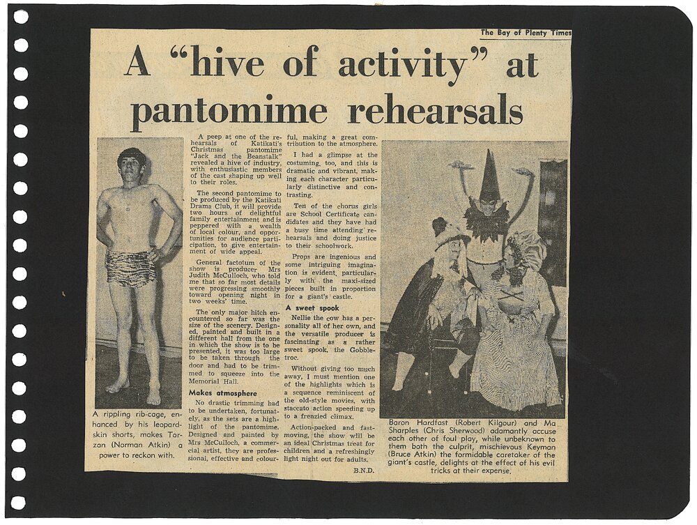Pre-performance promotion from the Bay of Plenty Times