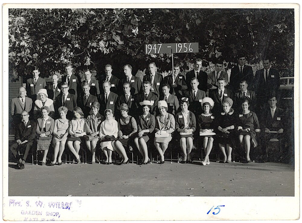 Class of 1947 to 1956 at Katikati School