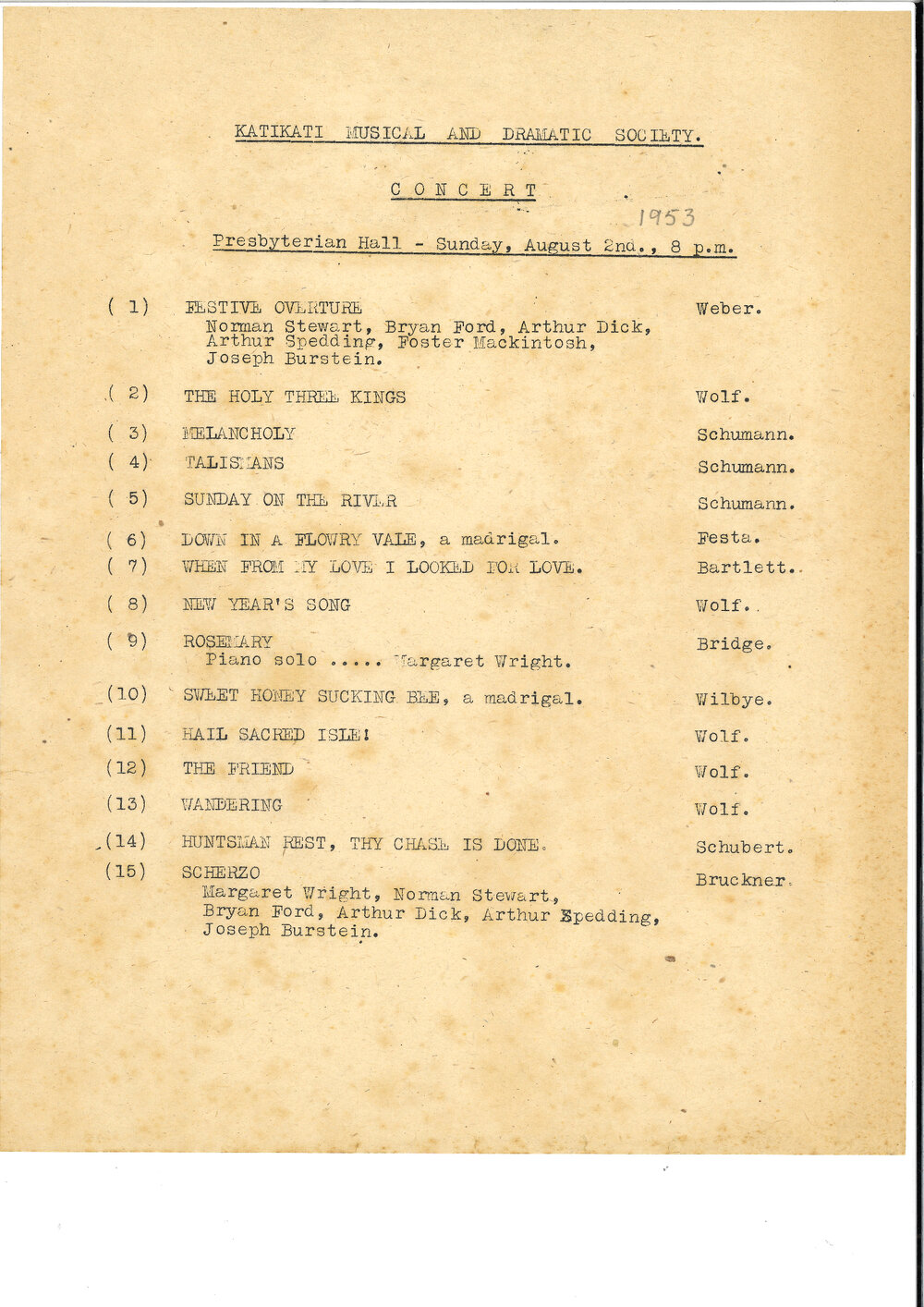 Concert programme