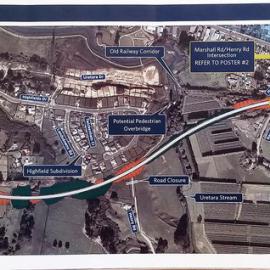 Map of proposed route 8 for Katikati Bypass.