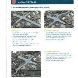 Marshall Road/Henry Road Intersection options.