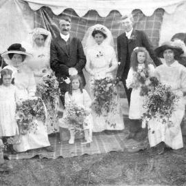 The Malyon family's double wedding