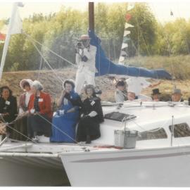 Some of the descendants of Katikati's notable families dressed in period costume