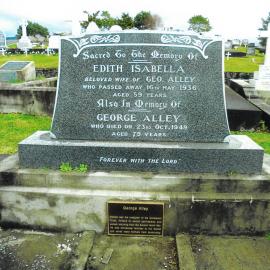 Headstone of George Alley