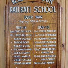 Katikati Roll of Honour