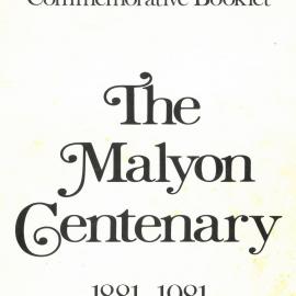 The Malyon Centenary 1881-1981