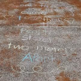 Pavement inspiration during Covid-19 Lockdown