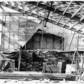 Construction of the main hall of Te Puke Methodist Church
