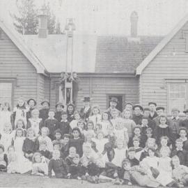 The new and the old at Te Puke Primary School 1900