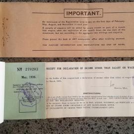 Registration/Unemployment Levy coupon books