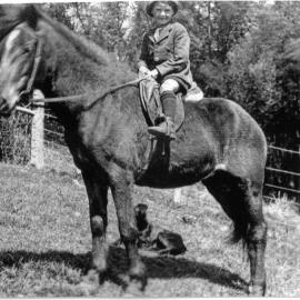 Donald Reid on Charlie the pony