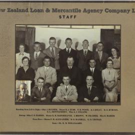 New Zealand Loan & Mercantile Agency Co. Ltd. staff portrait.