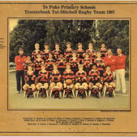 Te Puke Primary Schools Trusteebank Tai-Mitchell Rugby Team 1987