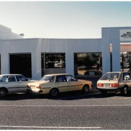Outside Te Puke Library 1990s
