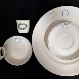 Crockery from Te Puke Hospital