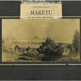 Mrs. Pettifer's drawing of the view of Mauao