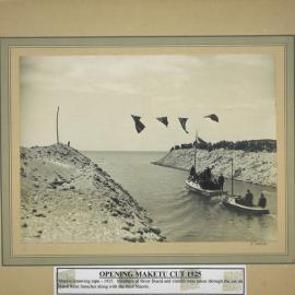 The Opening of the Kaituna Cut 1925