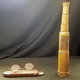 Glasses and telescope