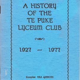 A History of the Te Puke Lyceum Club 1927 - 1977