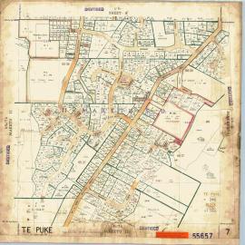 TOWN Te Puke Sh 7 Town Series record sheet LINZ SO55657