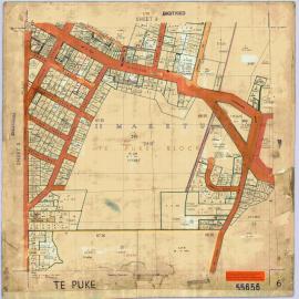 TOWN Te Puke Sh 6 Town Series record sheet LINZ SO55656