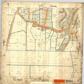TOWN Te Puke Sh 4 Town Series record sheet LINZ SO55654