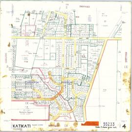 TOWN Katikati Sh 4 Town Series record sheet LINZ DP55233
