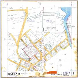 TOWN Katikati Sh 1 Town Series record sheet LINZ DP55230
