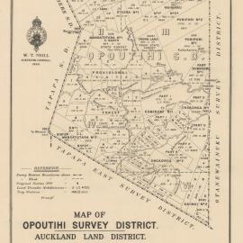SAK 41 Opoutihi Survey District, Southern Kaimai State Forest. 1926