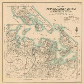 SAK 33 Tauranga Survey District, Tauranga Harbour. 1929