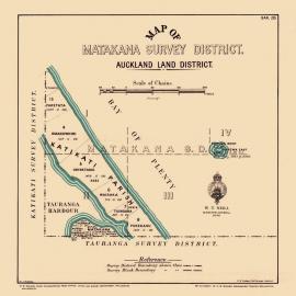 SAK 26 Matakana Survey District, northern portion of Matakana Island. 1926