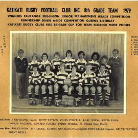 Katikati Rugby Football Club Inc. 8th Grade Team 1979