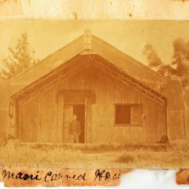 Whare whakairo at Te Rereatukahia Marae