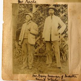 Henry Roche and Hubert Percy Barry at Katikati