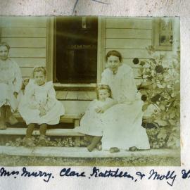 Alma and Kathleen Murray with their mother Annie and cousin Dorothy Wright