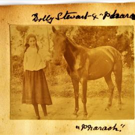 Evyleen Stewart with Pharoah the horse