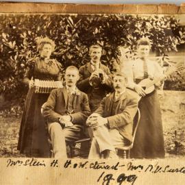 Alice Stein with Hary, Hugh and William Stewart alongside Emily Surtees (nee Stewart)