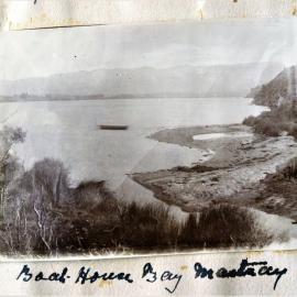 Boathouse Bay and the harbour from Martray at Kauri point near Katikati