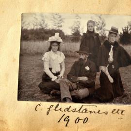 Cecil Gledstanes with daughters Helen, Caroline and Mary.