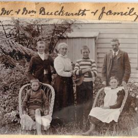 Everard and Mary Buckworth and family at Katikati.